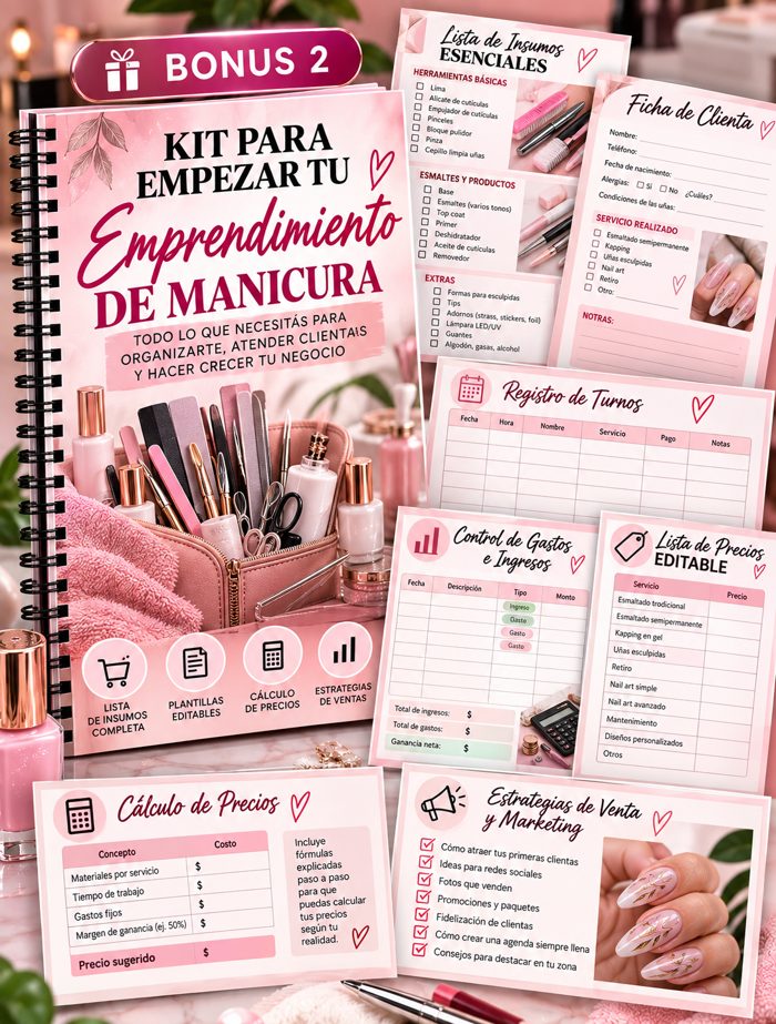 Bonus 2: Kit para emprender tu manicura