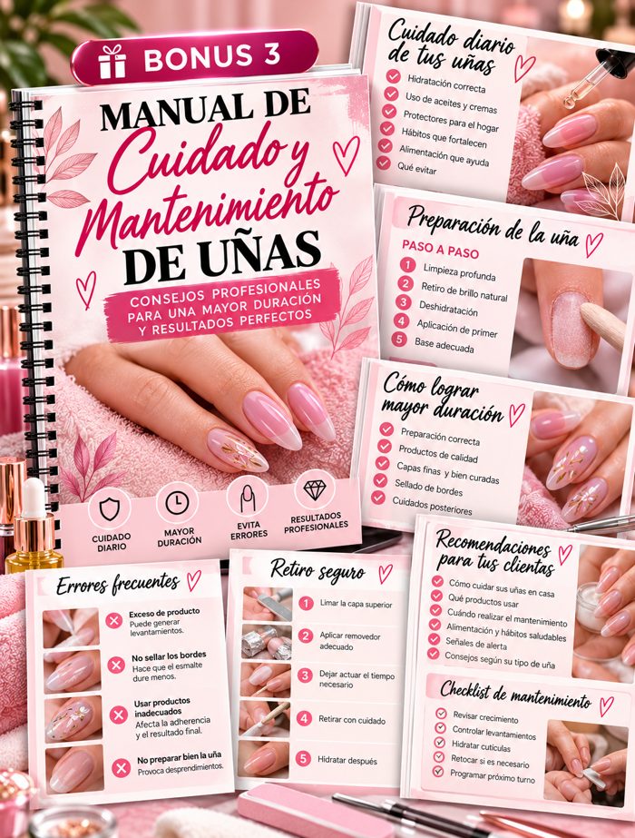 Bonus 3: Manual de cuidado y mantenimiento