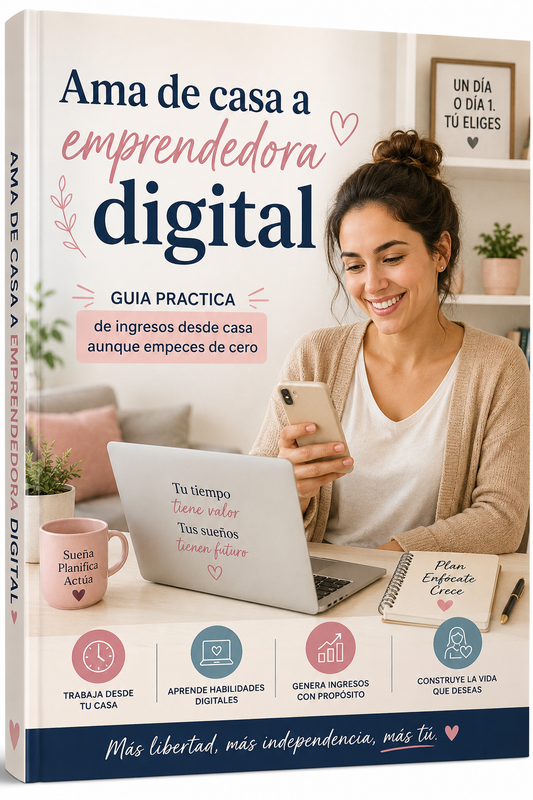 AMA DE CASA A EMPRENDEDORA DIGITAL