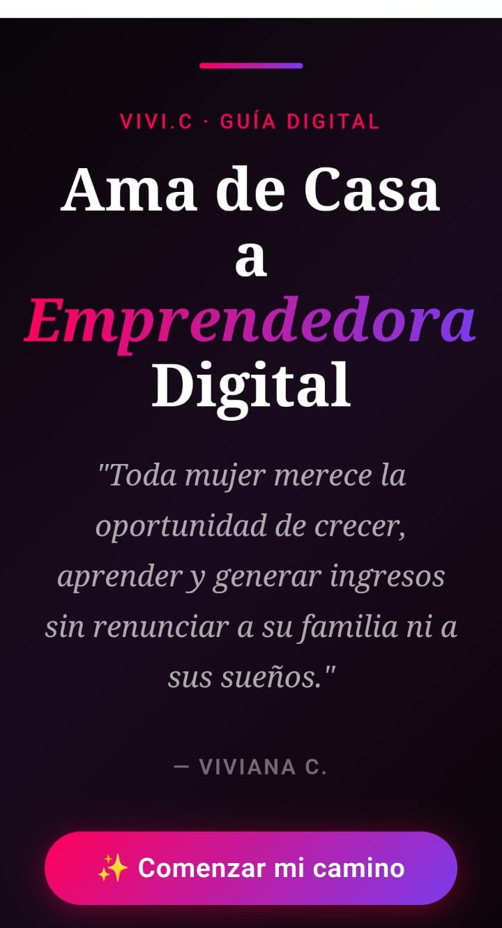 AMA DE CASA A EMPRENDEDORA DIGITAL